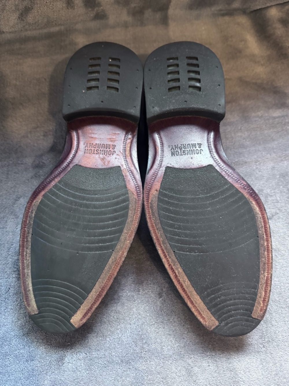 Johnston & Murphy Black Leather Penny Loafers - Sleek Dress Slip-Ons - Picture 8 of 13